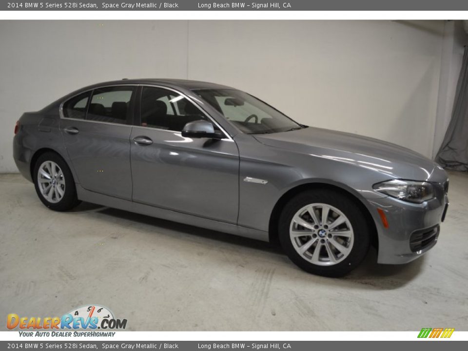 2014 BMW 5 Series 528i Sedan Space Gray Metallic / Black Photo #2