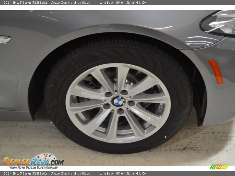 2014 BMW 5 Series 528i Sedan Space Gray Metallic / Black Photo #3
