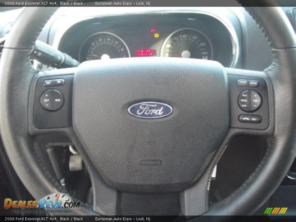 2009 Ford Explorer XLT 4x4 Black / Black Photo #22