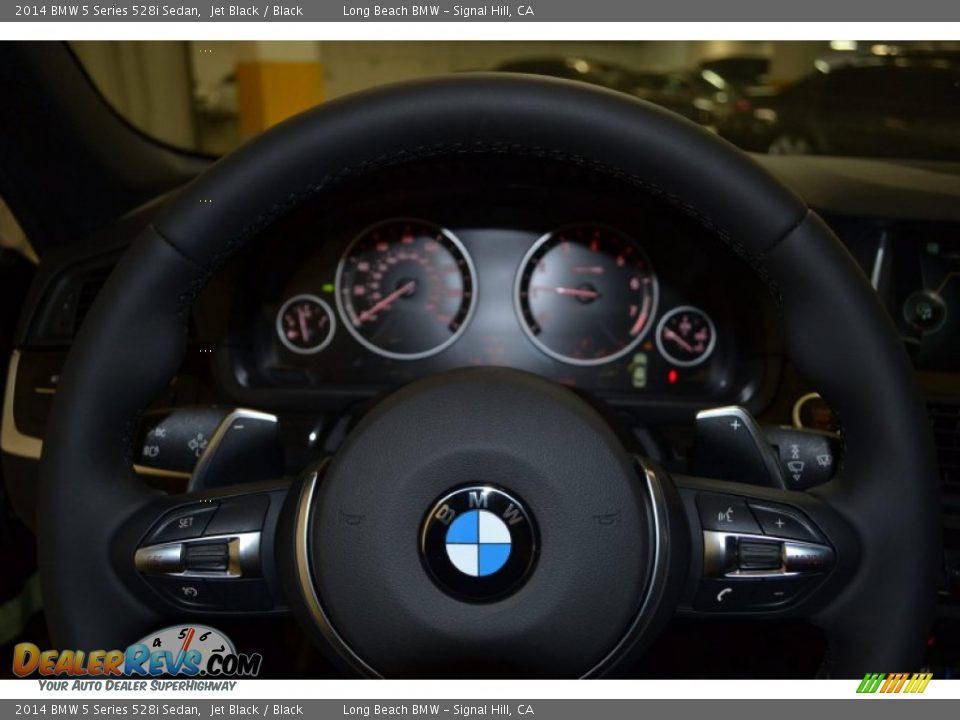 2014 BMW 5 Series 528i Sedan Jet Black / Black Photo #9