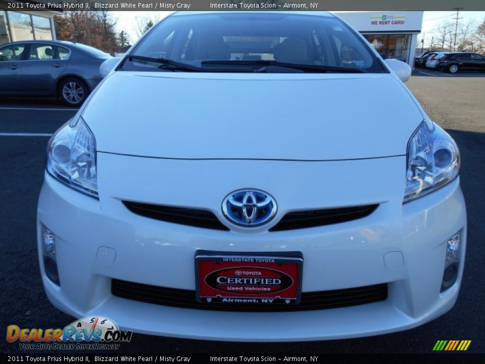 2011 Toyota Prius Hybrid II Blizzard White Pearl / Misty Gray Photo #2