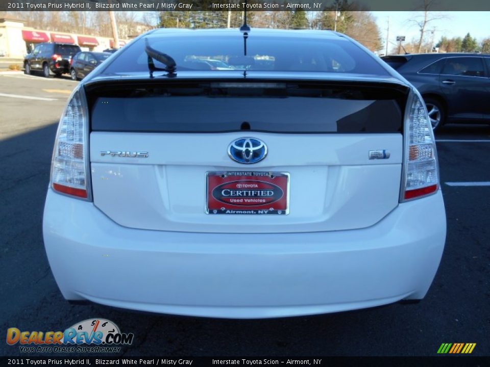 2011 Toyota Prius Hybrid II Blizzard White Pearl / Misty Gray Photo #5