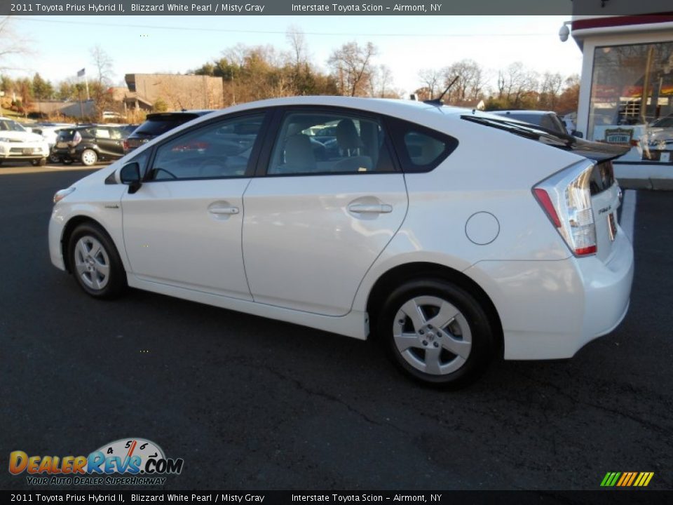 2011 Toyota Prius Hybrid II Blizzard White Pearl / Misty Gray Photo #7