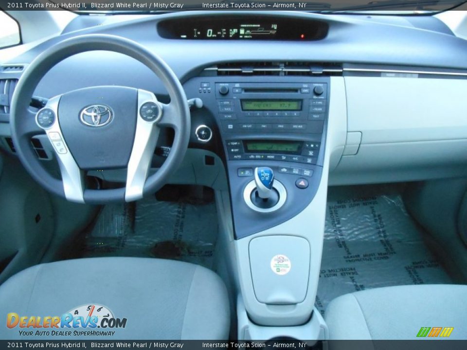 2011 Toyota Prius Hybrid II Blizzard White Pearl / Misty Gray Photo #12