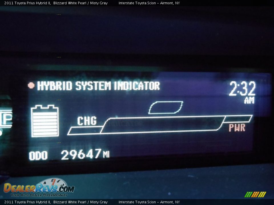 2011 Toyota Prius Hybrid II Blizzard White Pearl / Misty Gray Photo #14