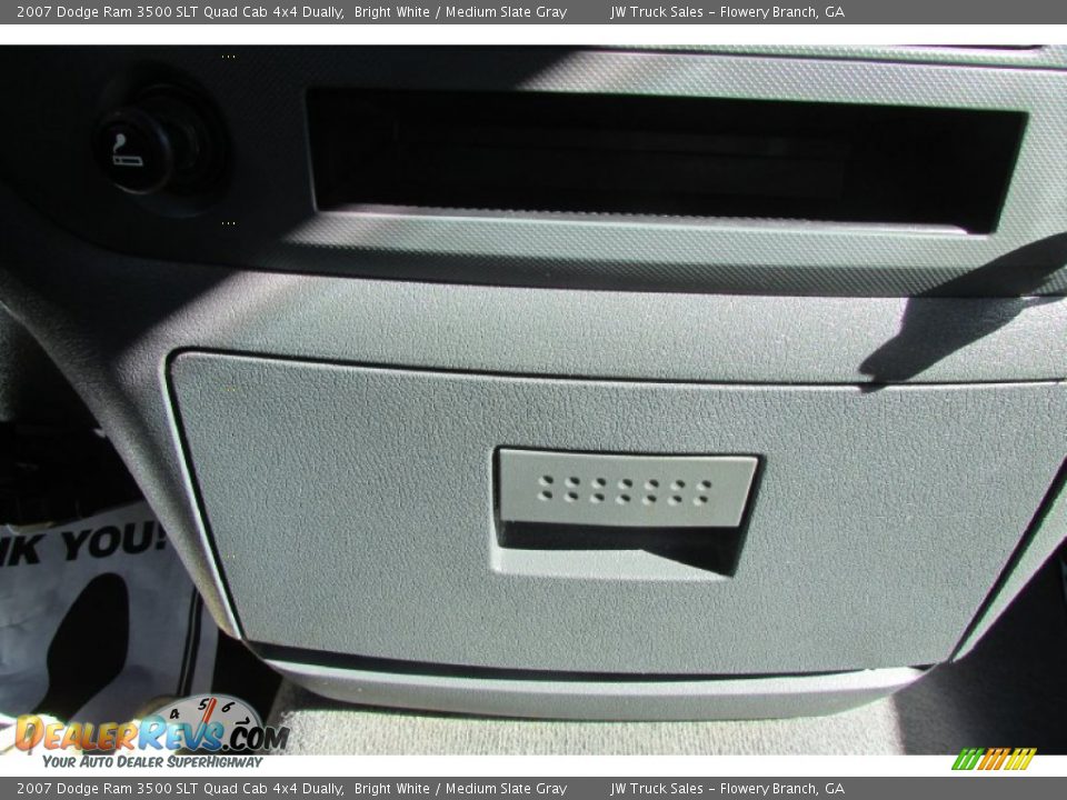 2007 Dodge Ram 3500 SLT Quad Cab 4x4 Dually Bright White / Medium Slate Gray Photo #34