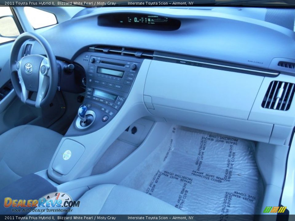 2011 Toyota Prius Hybrid II Blizzard White Pearl / Misty Gray Photo #21