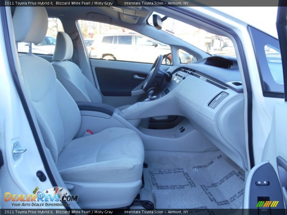 2011 Toyota Prius Hybrid II Blizzard White Pearl / Misty Gray Photo #22
