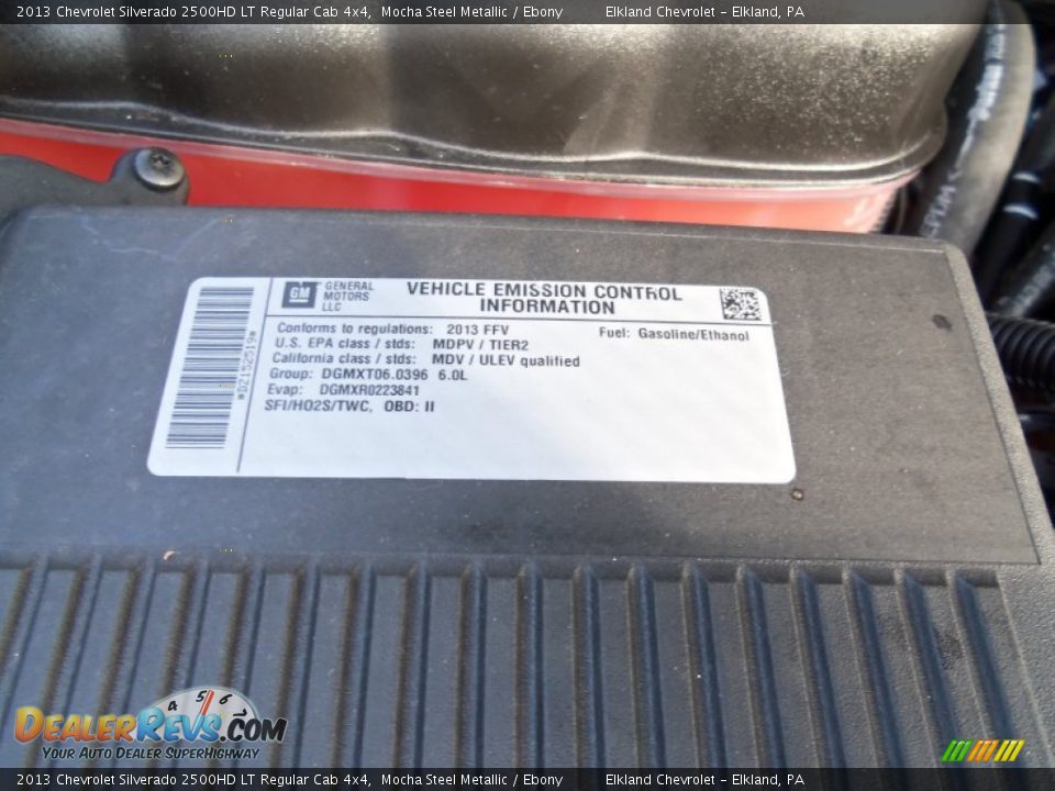 2013 Chevrolet Silverado 2500HD LT Regular Cab 4x4 Mocha Steel Metallic / Ebony Photo #15