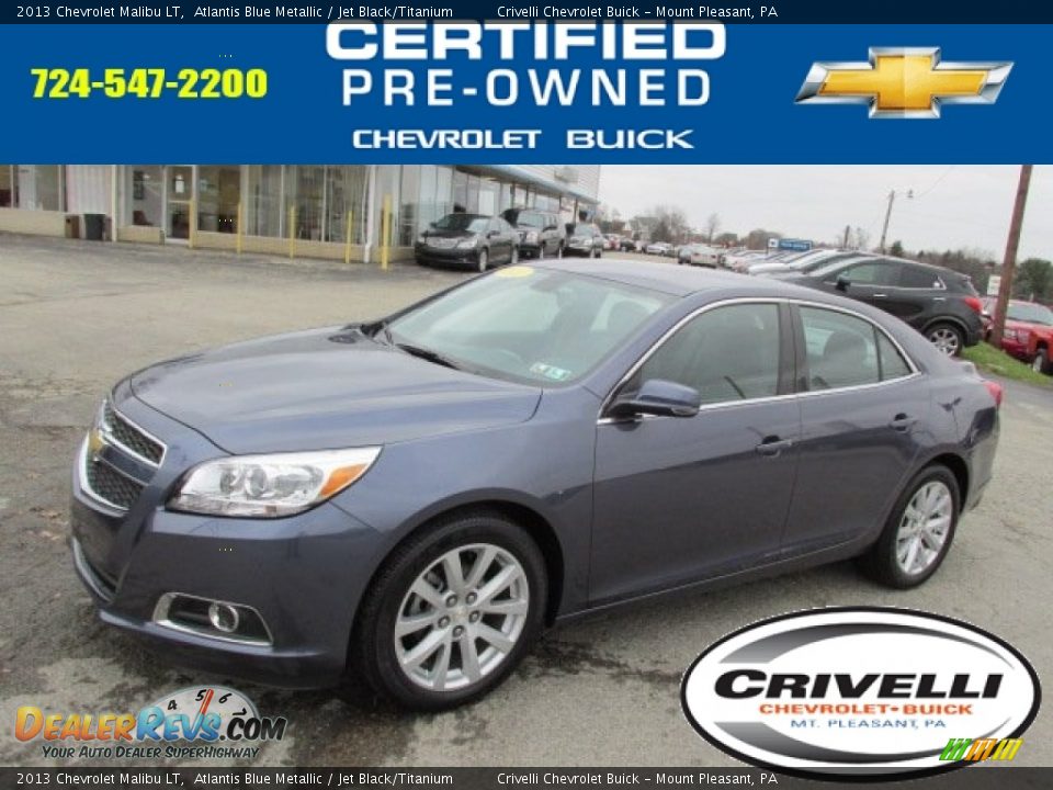 2013 Chevrolet Malibu LT Atlantis Blue Metallic / Jet Black/Titanium Photo #1
