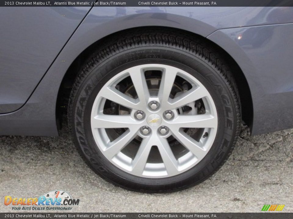 2013 Chevrolet Malibu LT Atlantis Blue Metallic / Jet Black/Titanium Photo #3