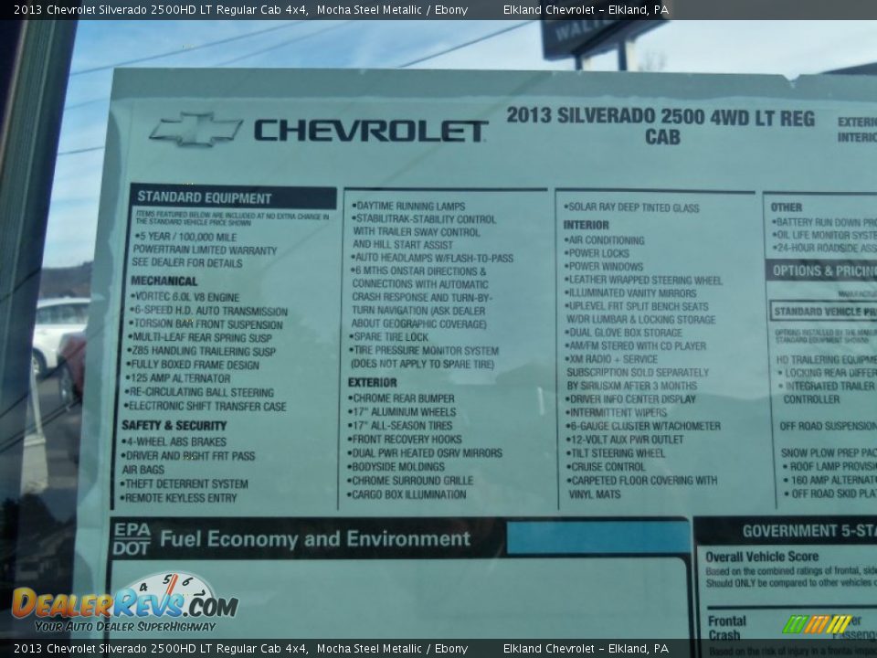 2013 Chevrolet Silverado 2500HD LT Regular Cab 4x4 Mocha Steel Metallic / Ebony Photo #35