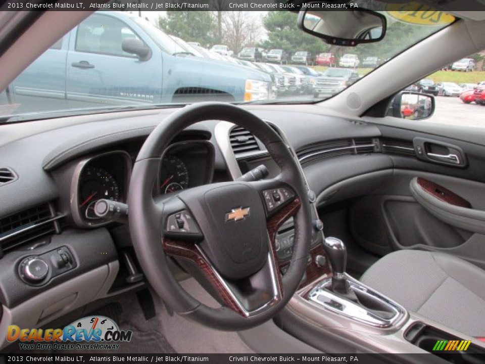 2013 Chevrolet Malibu LT Atlantis Blue Metallic / Jet Black/Titanium Photo #14