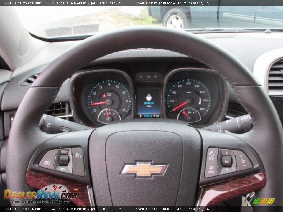 2013 Chevrolet Malibu LT Atlantis Blue Metallic / Jet Black/Titanium Photo #21