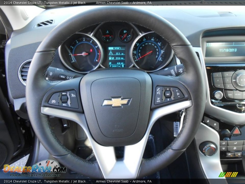 2014 Chevrolet Cruze LT Tungsten Metallic / Jet Black Photo #13