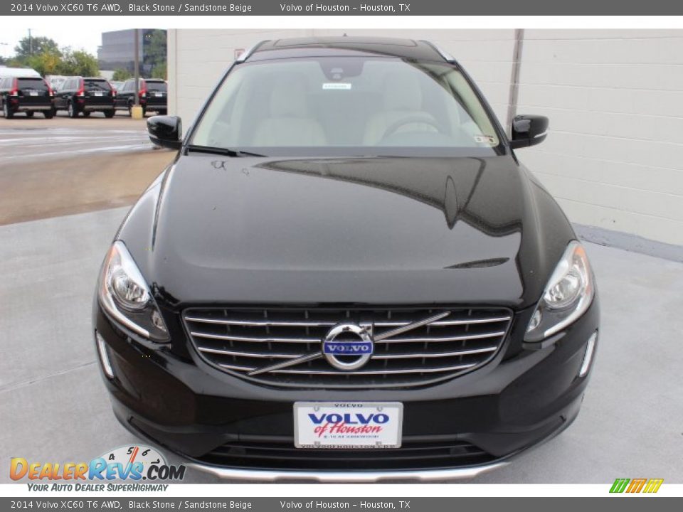 2014 Volvo XC60 T6 AWD Black Stone / Sandstone Beige Photo #2
