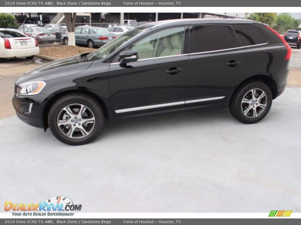 2014 Volvo XC60 T6 AWD Black Stone / Sandstone Beige Photo #4