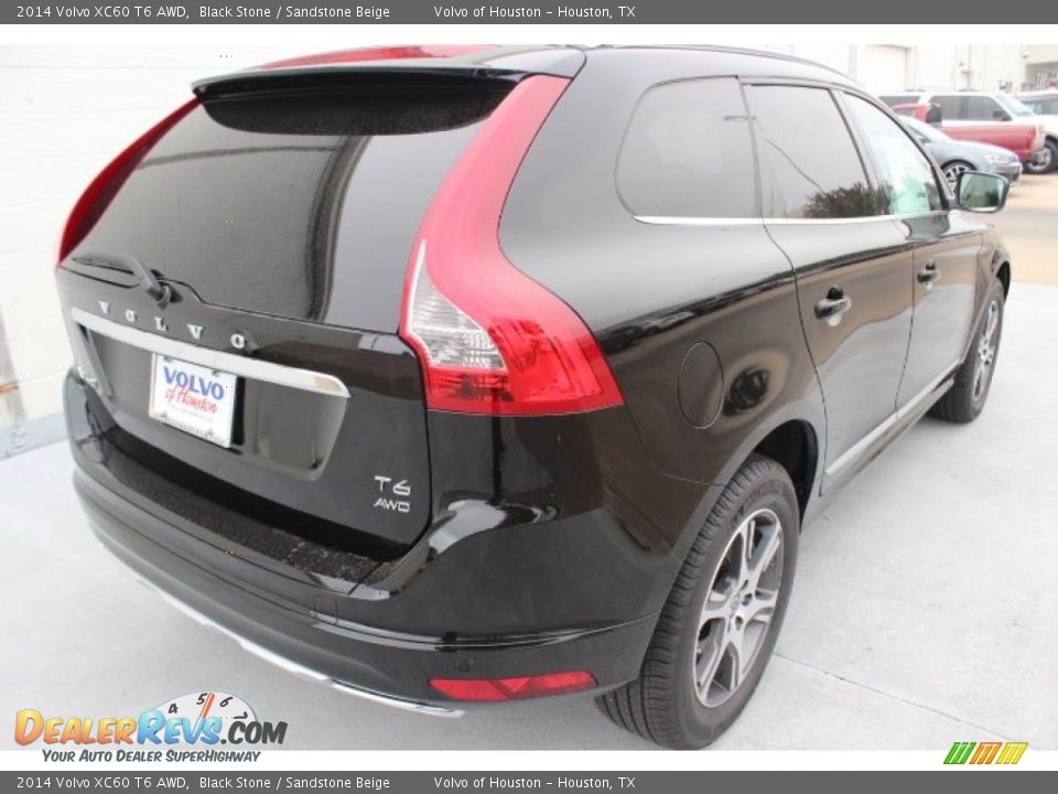 2014 Volvo XC60 T6 AWD Black Stone / Sandstone Beige Photo #7
