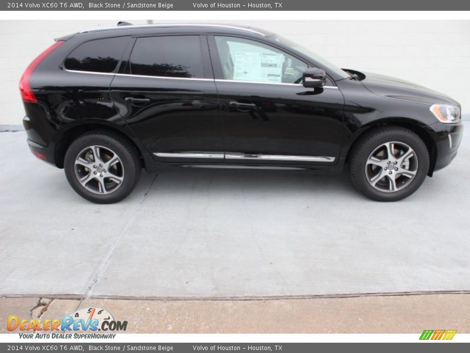 2014 Volvo XC60 T6 AWD Black Stone / Sandstone Beige Photo #8