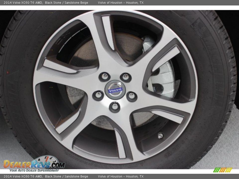 2014 Volvo XC60 T6 AWD Black Stone / Sandstone Beige Photo #9