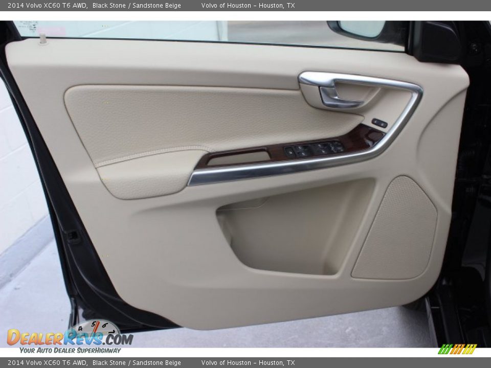2014 Volvo XC60 T6 AWD Black Stone / Sandstone Beige Photo #10