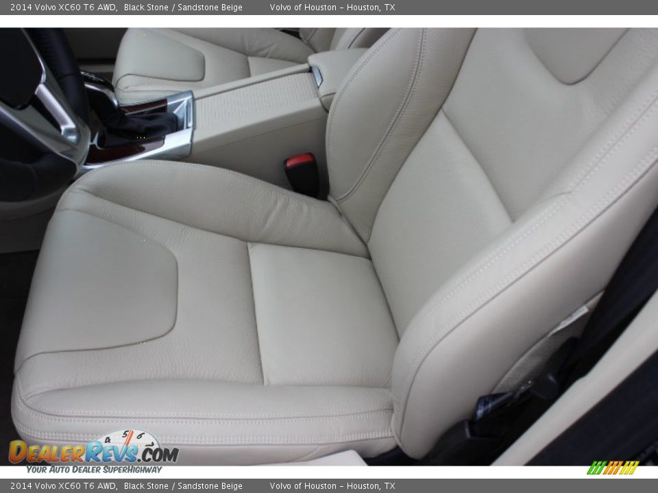 2014 Volvo XC60 T6 AWD Black Stone / Sandstone Beige Photo #12