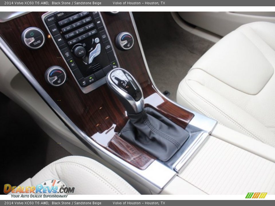 2014 Volvo XC60 T6 AWD Black Stone / Sandstone Beige Photo #15