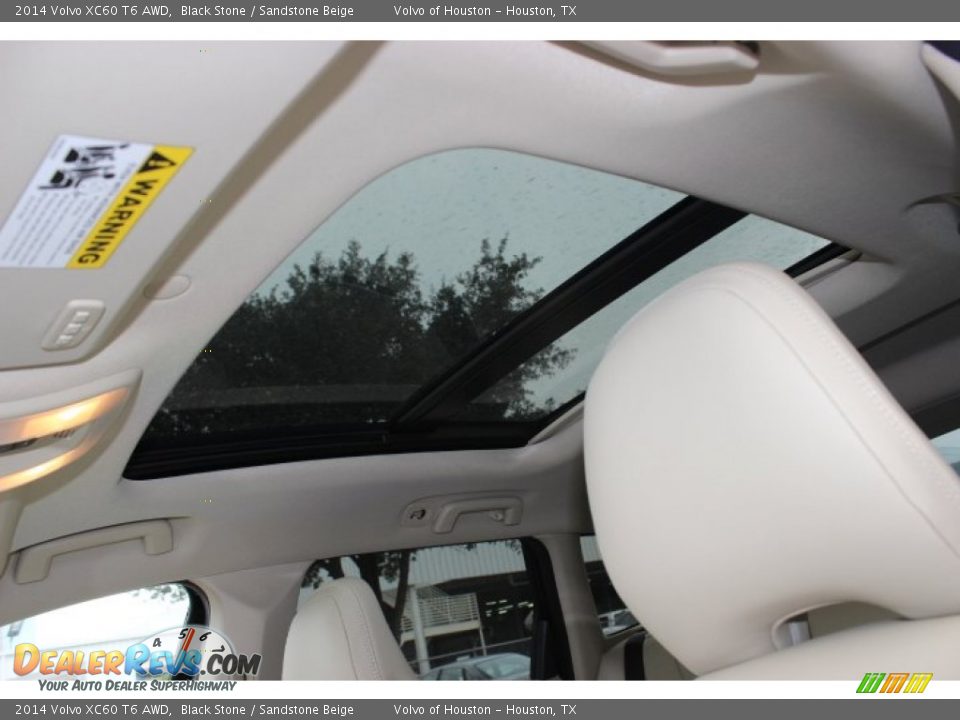 2014 Volvo XC60 T6 AWD Black Stone / Sandstone Beige Photo #17