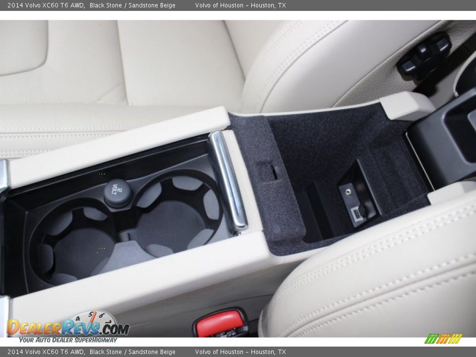 2014 Volvo XC60 T6 AWD Black Stone / Sandstone Beige Photo #21