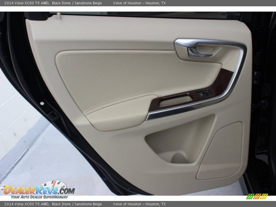 2014 Volvo XC60 T6 AWD Black Stone / Sandstone Beige Photo #24