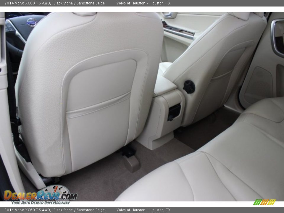 2014 Volvo XC60 T6 AWD Black Stone / Sandstone Beige Photo #25