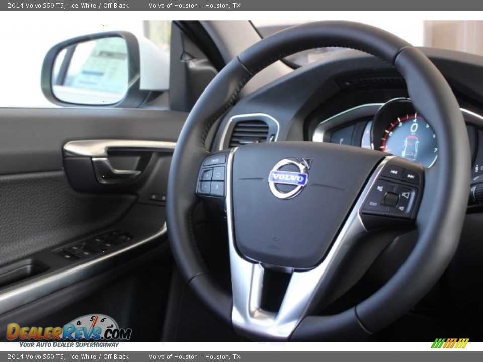 2014 Volvo S60 T5 Ice White / Off Black Photo #26