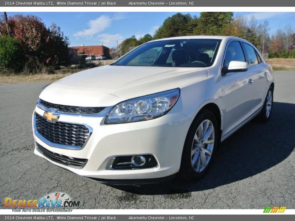 2014 Chevrolet Malibu LTZ White Diamond Tricoat / Jet Black Photo #2