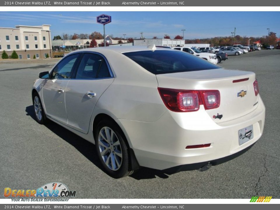 2014 Chevrolet Malibu LTZ White Diamond Tricoat / Jet Black Photo #4