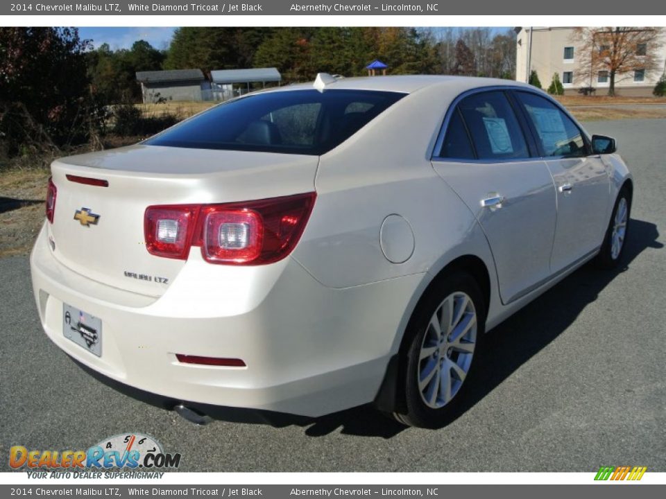 2014 Chevrolet Malibu LTZ White Diamond Tricoat / Jet Black Photo #5