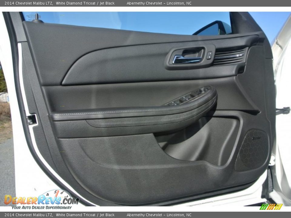 2014 Chevrolet Malibu LTZ White Diamond Tricoat / Jet Black Photo #7