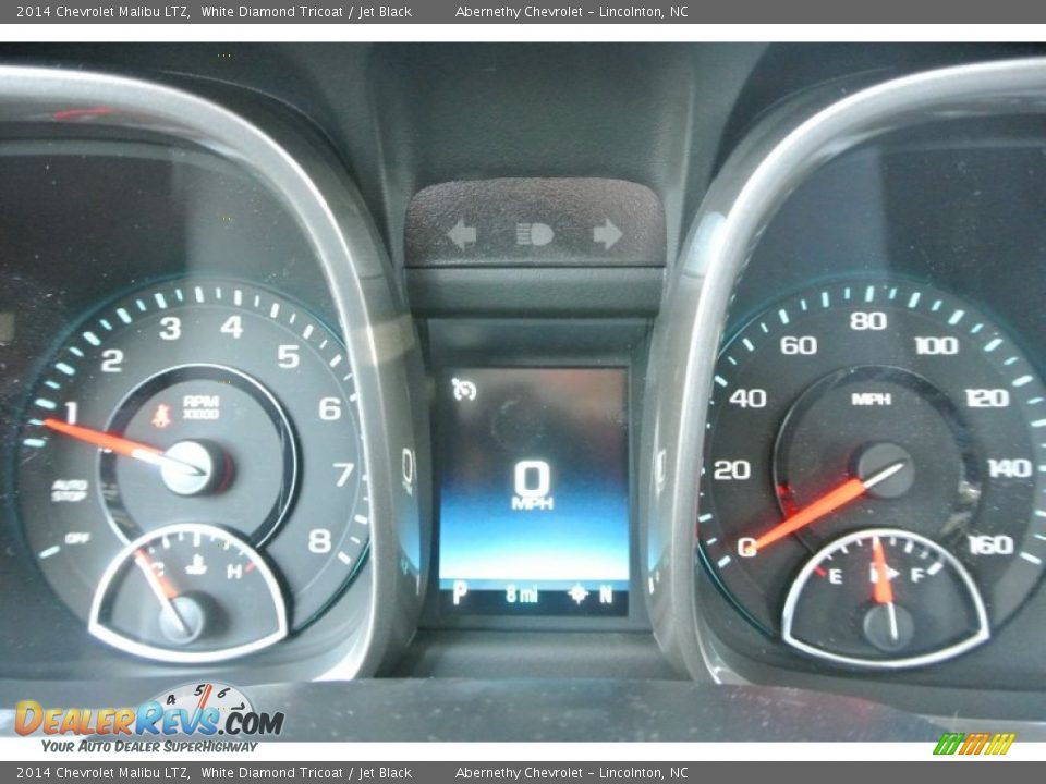 2014 Chevrolet Malibu LTZ White Diamond Tricoat / Jet Black Photo #16