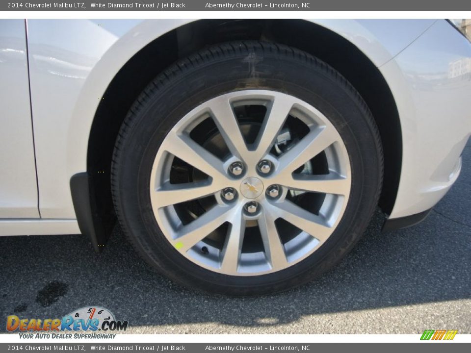 2014 Chevrolet Malibu LTZ White Diamond Tricoat / Jet Black Photo #20