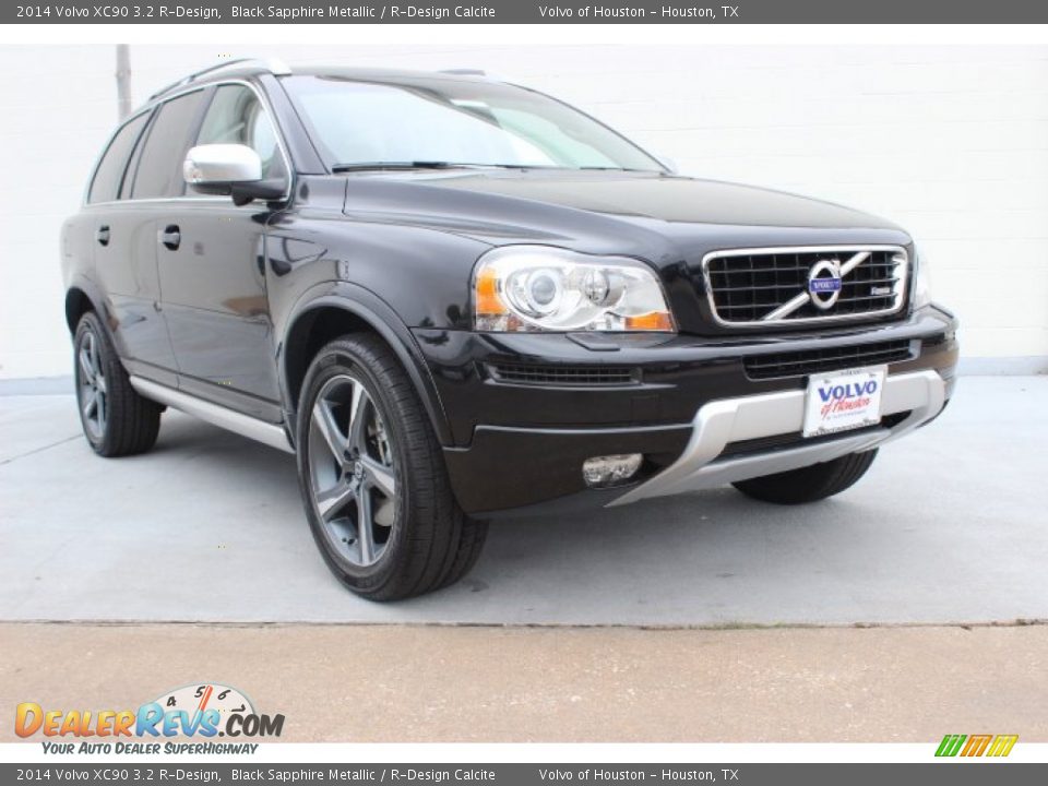 2014 Volvo XC90 3.2 R-Design Black Sapphire Metallic / R-Design Calcite Photo #1