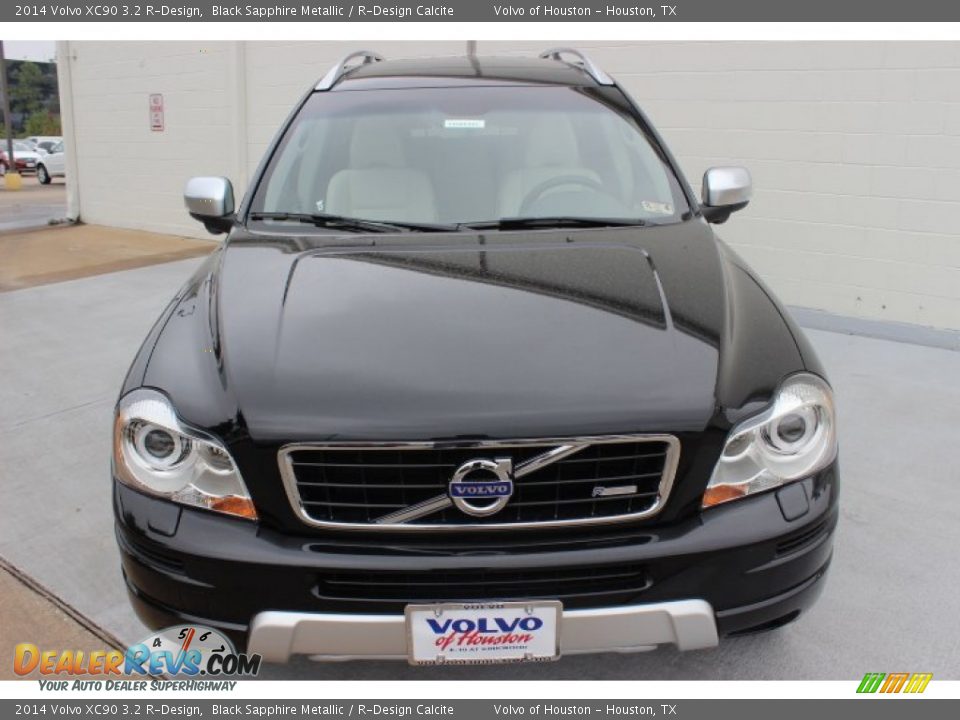 2014 Volvo XC90 3.2 R-Design Black Sapphire Metallic / R-Design Calcite Photo #2