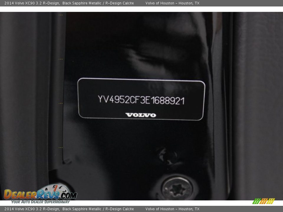 2014 Volvo XC90 3.2 R-Design Black Sapphire Metallic / R-Design Calcite Photo #33