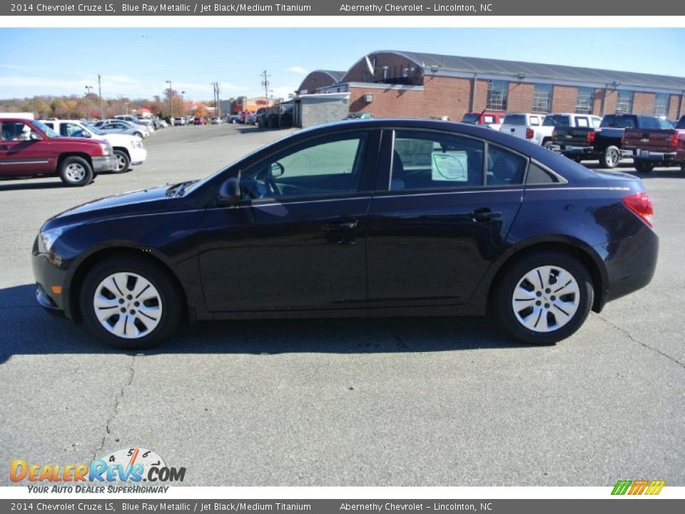 2014 Chevrolet Cruze LS Blue Ray Metallic / Jet Black/Medium Titanium Photo #3