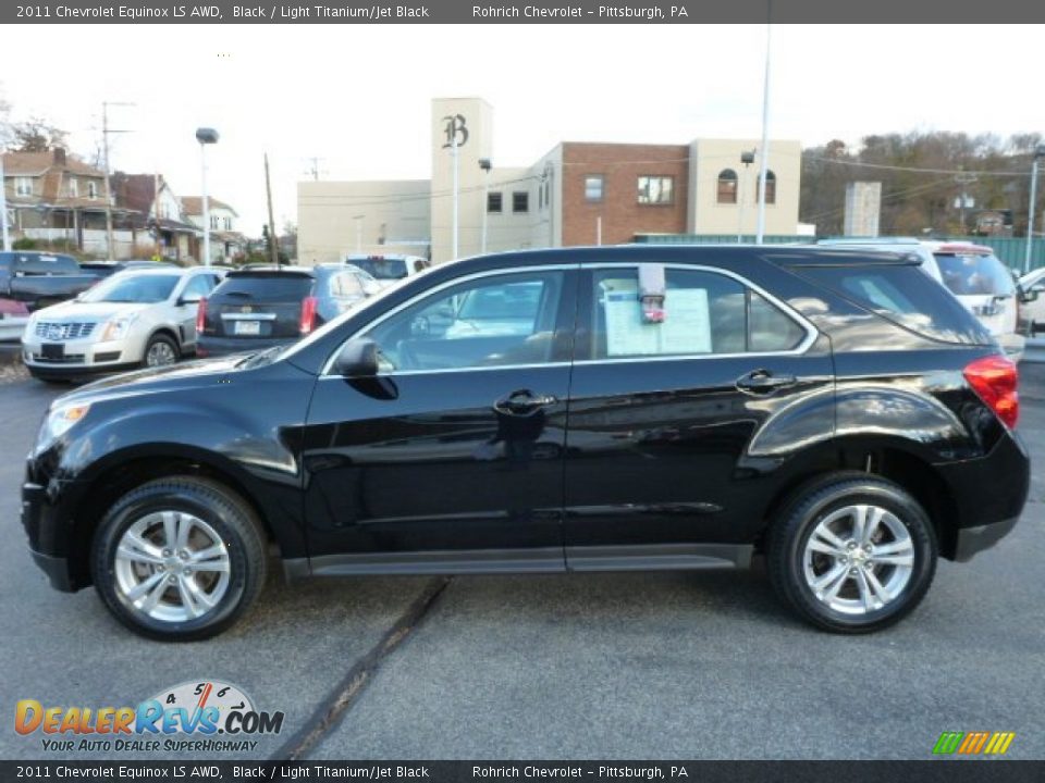 2011 Chevrolet Equinox LS AWD Black / Light Titanium/Jet Black Photo #2