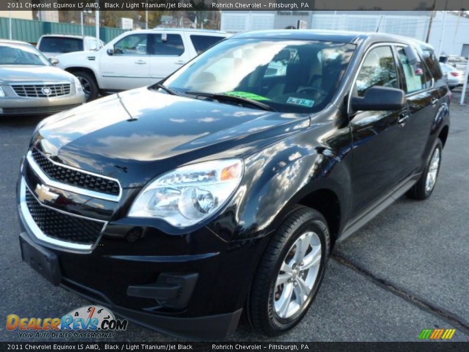 2011 Chevrolet Equinox LS AWD Black / Light Titanium/Jet Black Photo #3