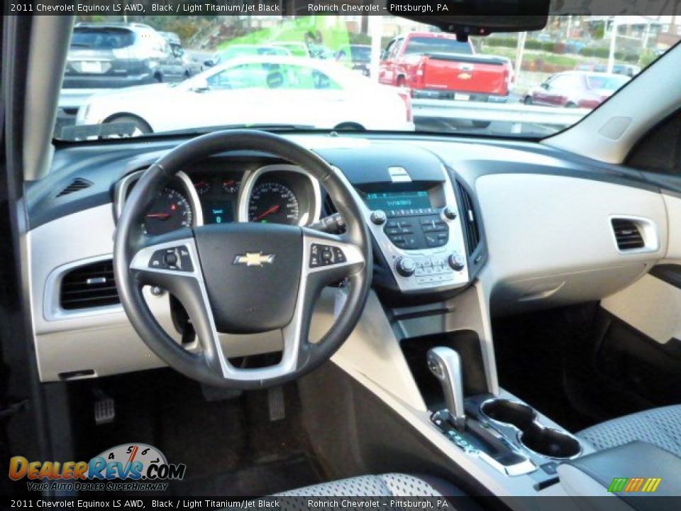 2011 Chevrolet Equinox LS AWD Black / Light Titanium/Jet Black Photo #6