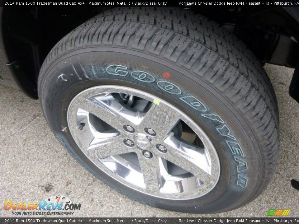 2014 Ram 1500 Tradesman Quad Cab 4x4 Maximum Steel Metallic / Black/Diesel Gray Photo #9