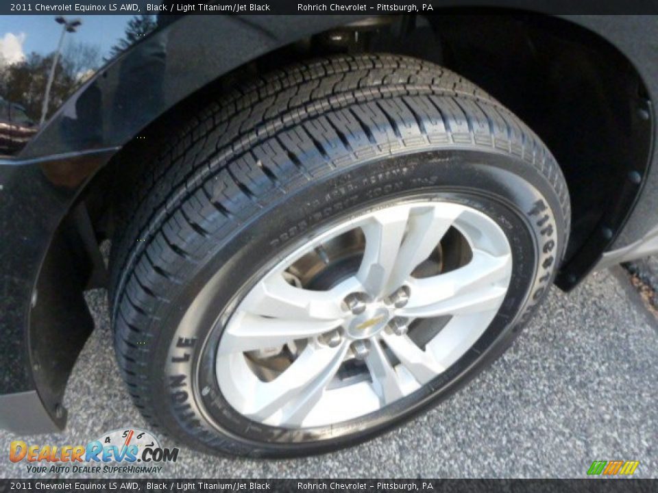 2011 Chevrolet Equinox LS AWD Black / Light Titanium/Jet Black Photo #8