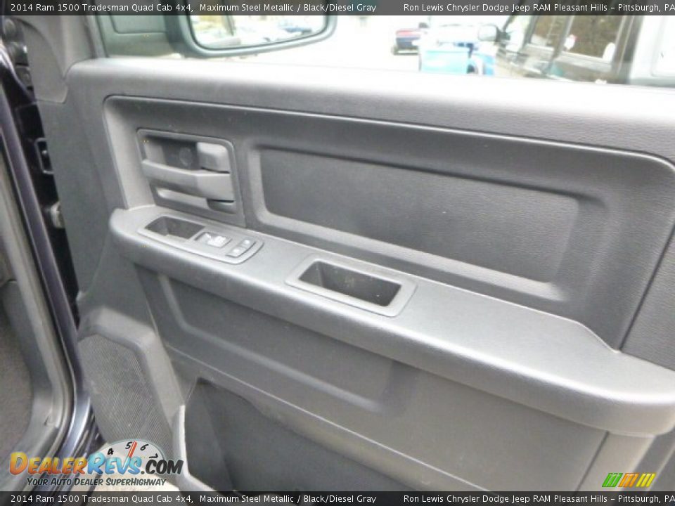 2014 Ram 1500 Tradesman Quad Cab 4x4 Maximum Steel Metallic / Black/Diesel Gray Photo #12