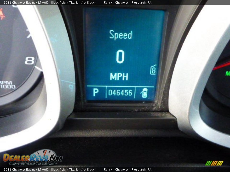 2011 Chevrolet Equinox LS AWD Black / Light Titanium/Jet Black Photo #9