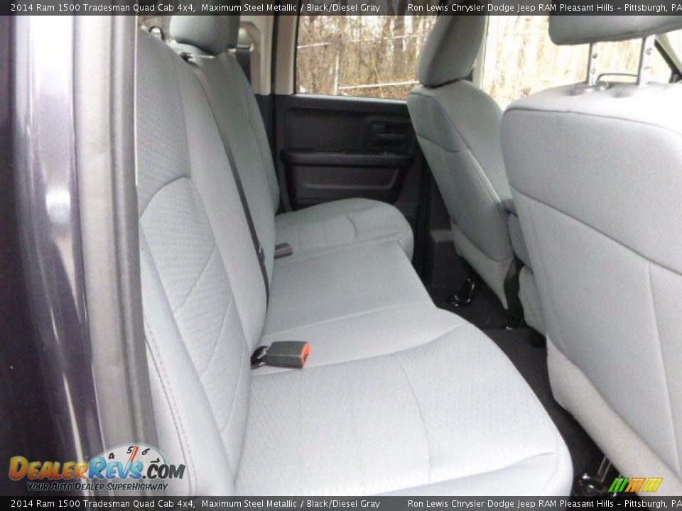 2014 Ram 1500 Tradesman Quad Cab 4x4 Maximum Steel Metallic / Black/Diesel Gray Photo #13